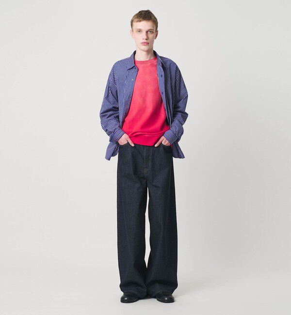 MONKEY TIME「コットン クロップド シャツ」|シャツ・ブラウス|