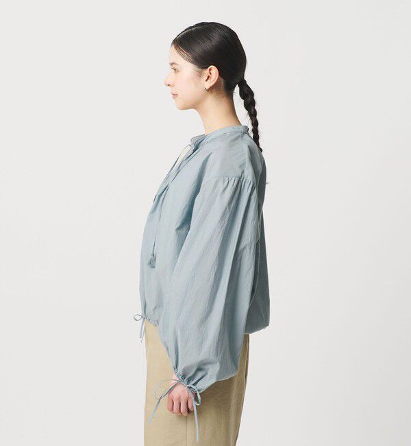 BEAUTY&YOUTH UNITED ARROWS「コットンナイロン ボリューム スキッパー ブラウス」|シャツ・ブラウス|