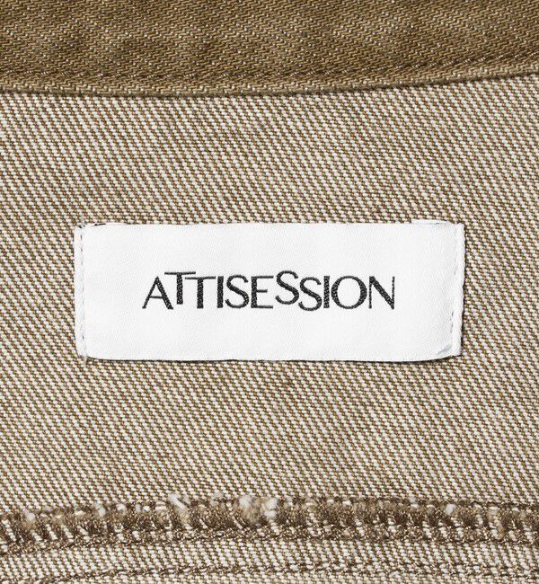 ATTISESSION「＜ATTISESSION＞ブラウン デニム シャツ」|シャツ・ブラウス|