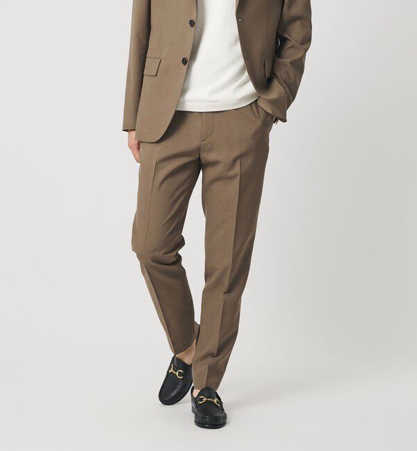 BEAUTY&YOUTH UNITED ARROWS「東レ/TORAY ナノデザイン ノープリーツパンツ NO.1 ウォッシャブル セットアップ対応可能」|チノ|BEIGE