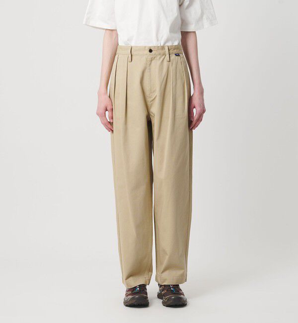 NICE WEATHER「＜NICE WEATHER＞タック テーパード チノパンツ」|チノ|