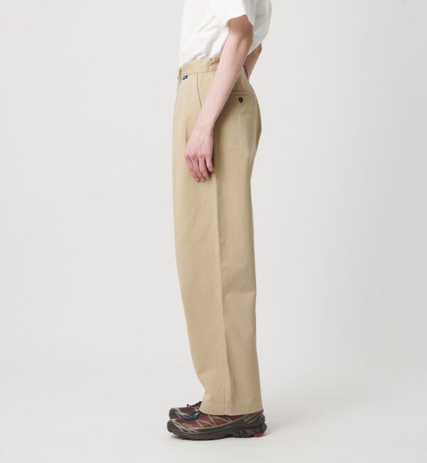 NICE WEATHER「＜NICE WEATHER＞タック テーパード チノパンツ」|チノ|