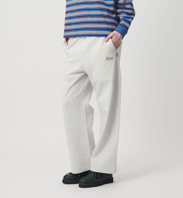NICE WEATHER「＜NICE WEATHER＞ウィメンズ ロゴ スウェットパンツ」|その他|LT.GRAY
