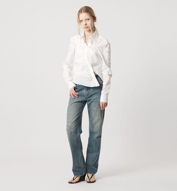 ATTISESSION「＜ATTISESSION＞コットン ギャザー ヨーク シャツ」|シャツ・ブラウス|