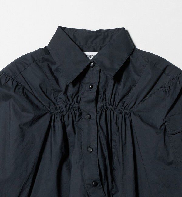 ATTISESSION「＜ATTISESSION＞コットン ギャザー ヨーク シャツ」|シャツ・ブラウス|