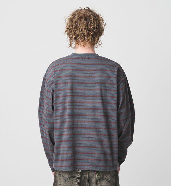 BEAUTY&YOUTH UNITED ARROWS「オルタネイトボーダー ボリュームスリーブ クルーネック カットソー」|Tシャツ・カットソー|