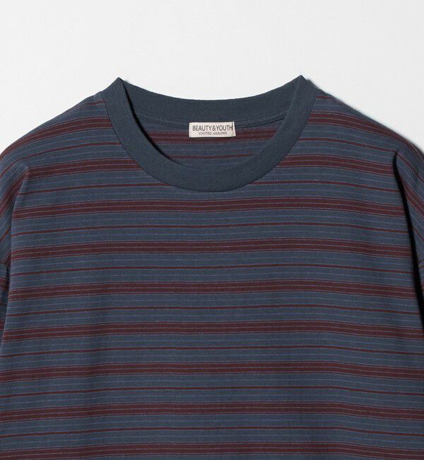BEAUTY&YOUTH UNITED ARROWS「オルタネイトボーダー ボリュームスリーブ クルーネック カットソー」|Tシャツ・カットソー|