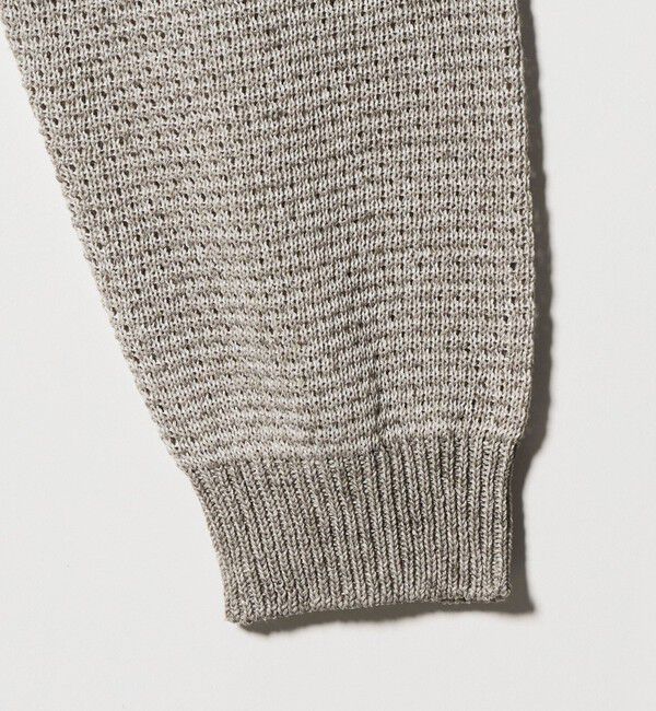 BEAUTY&YOUTH UNITED ARROWS「リネンブレンド メランジ クルーネック ニット ウォッシャブル」|ニット・セーター|