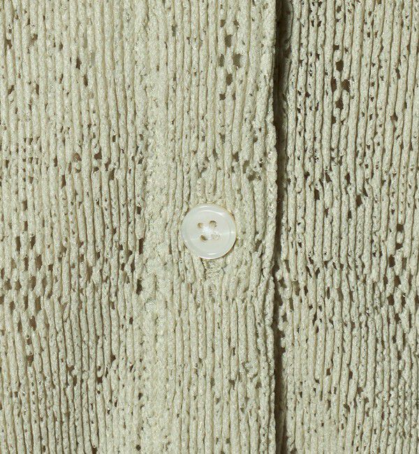 BEAUTY&YOUTH UNITED ARROWS「レースプリーツ シャツカーディガン ウォッシャブル」|カーディガン|