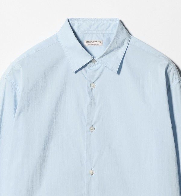 BEAUTY&YOUTH UNITED ARROWS「ライト コットンナイロン ワッシャー レギュラーシャツ GRANDE TAPERD型」|シャツ・ブラウス|