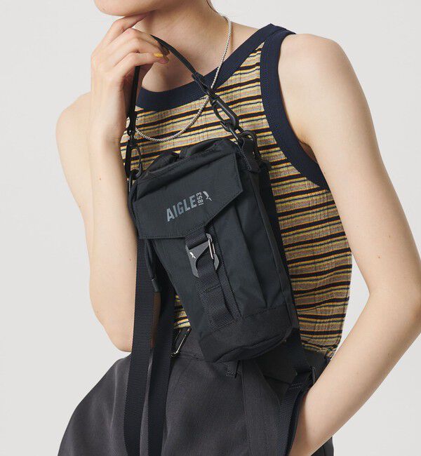 BEAUTY&YOUTH UNITED ARROWS「＜AIGLE＞アーバン ボトルケース ショルダーバッグ 2WAY はっ水」|ショルダー・メッセンジャー|BLACK