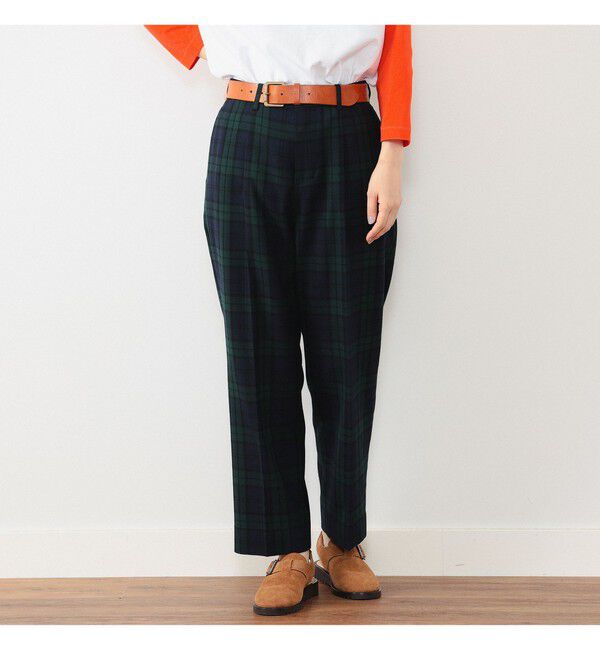 BEAMSBOY「BEAMS BOY / ポリエステル ウール シンチ バック スラックス」|スラックス|