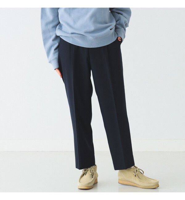 BEAMSBOY「BEAMS BOY / ポリエステル ウール シンチ バック スラックス」|スラックス|