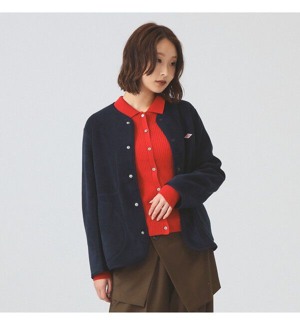 Ray BEAMS 「DANTON / FLEECE COLLARLESS JACKET」|ブルゾン・スタジャン|