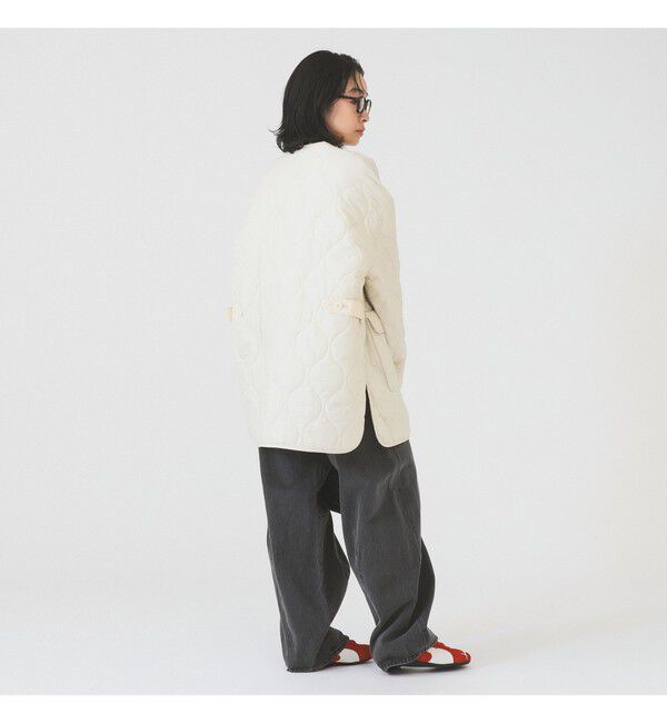 Ray BEAMS 「キルティング ノーカラー ブルゾン」|ブルゾン・スタジャン|