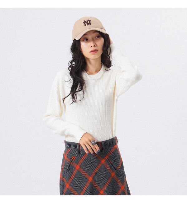 BEAMSBOY「コットン サーマル クルーネック ロングスリーブ Tシャツ」|Tシャツ・カットソー|