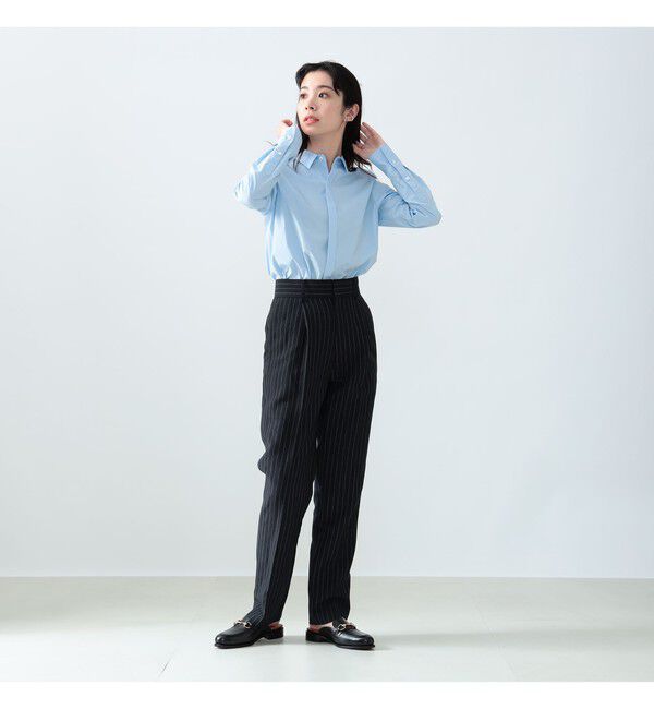 Demi-Luxe BEAMS 「AK+1 / 刺繍 レギュラーカラーシャツ」|シャツ・ブラウス|