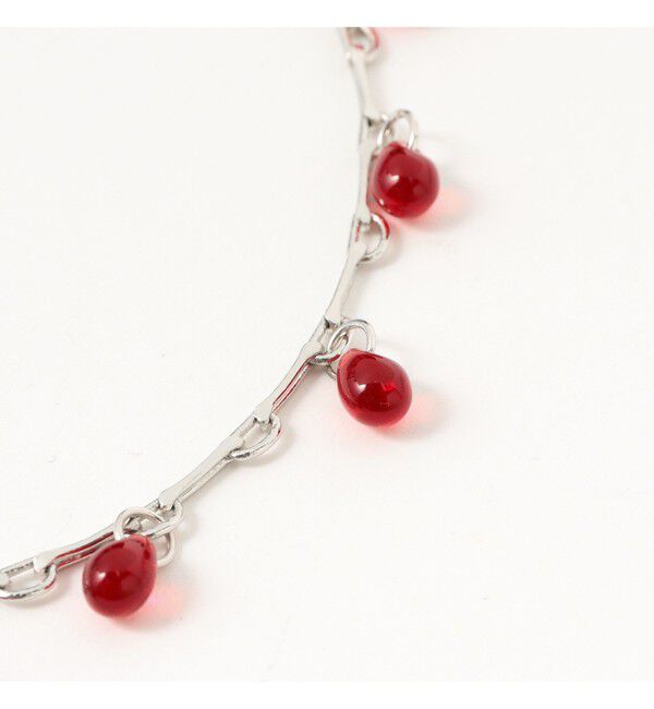 Ray BEAMS 「ドロップ ガラス チェーン ネックレス」|ネックレス|