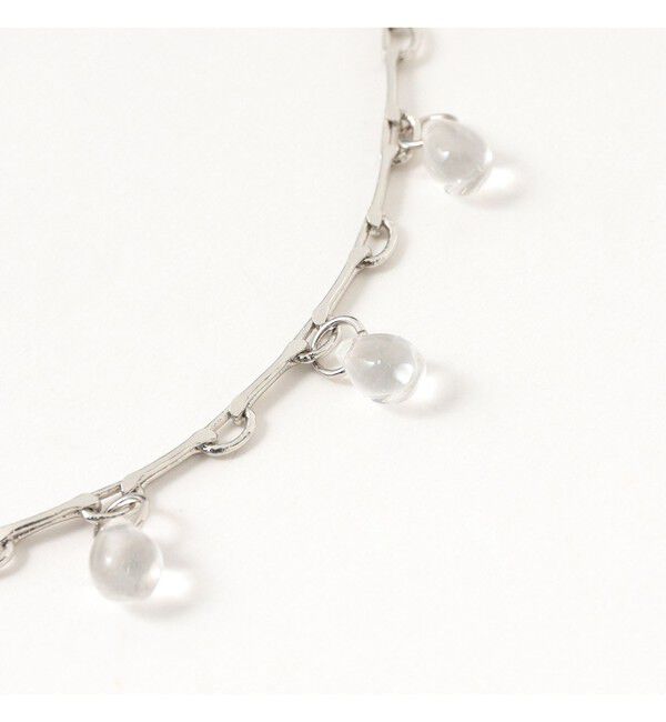 Ray BEAMS 「ドロップ ガラス チェーン ネックレス」|ネックレス|