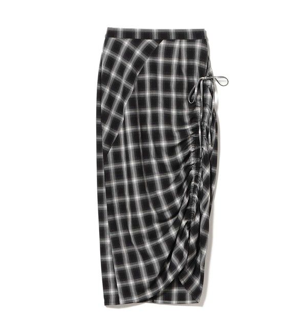 Ray BEAMS 「チェック シャーリング タイトスカート」|タイト|