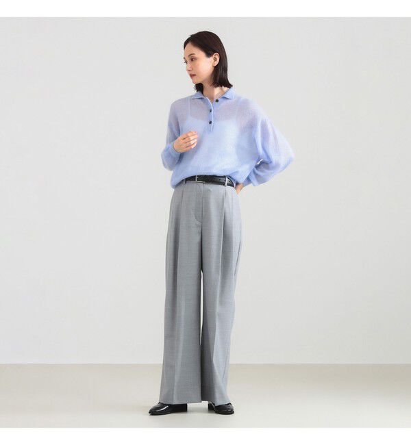 Demi-Luxe BEAMS 「【別注】BATONER / シアー モヘヤ ポロニット」|ニット・セーター|