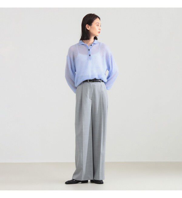 Demi-Luxe BEAMS 「【別注】BATONER / シアー モヘヤ ポロニット」|ニット・セーター|