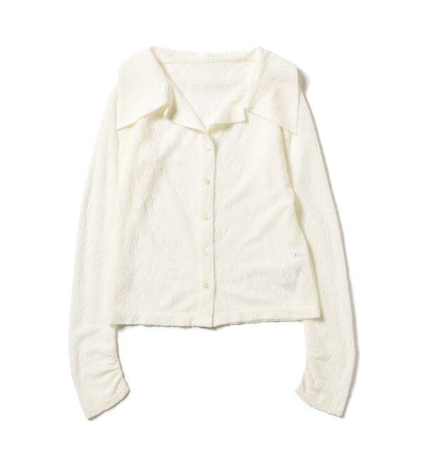 Ray BEAMS 「RBS / カットレース ビッグカラー シャツ」|シャツ・ブラウス|