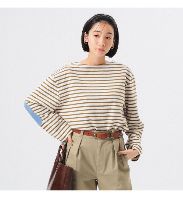 BEAMSBOY「エルボー パッチ バスク ロングスリーブ」|Tシャツ・カットソー|