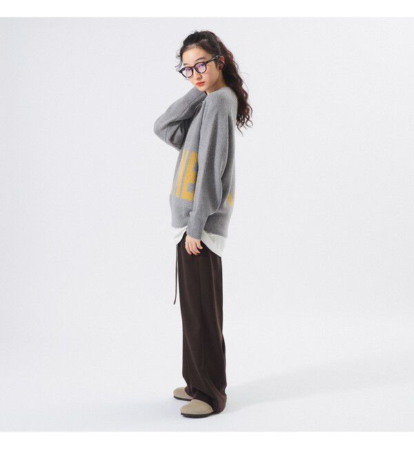 BEAMSBOY「ビッグ ロゴ クルー」|ニット・セーター|