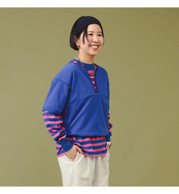 BEAMSBOY「フリース ハーフジップ ショートスリーブ」|ベスト・ジレ|