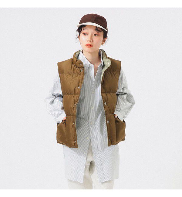 BEAMSBOY「リバーシブル ダウン ベスト」|ベスト・ジレ|