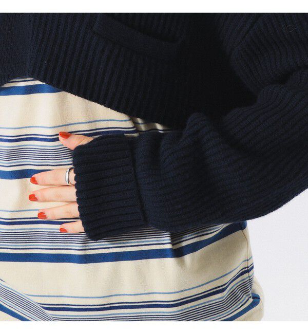 BEAMSBOY「ショート レタード カーディガン」|ニット・セーター|