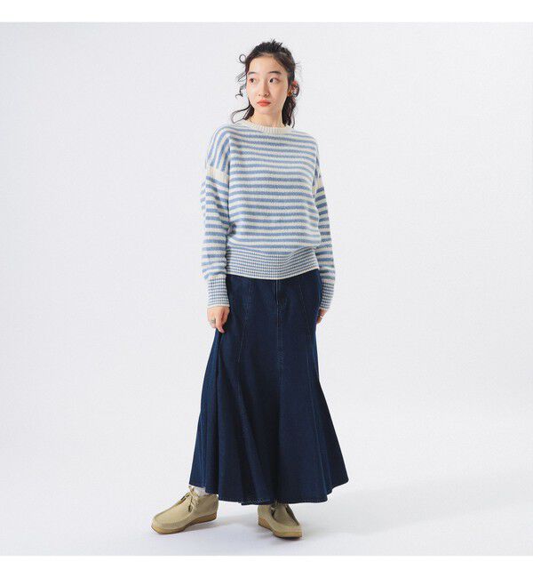 BEAMSBOY「7ゲージ ボーダー クルー ニット」|ニット・セーター|