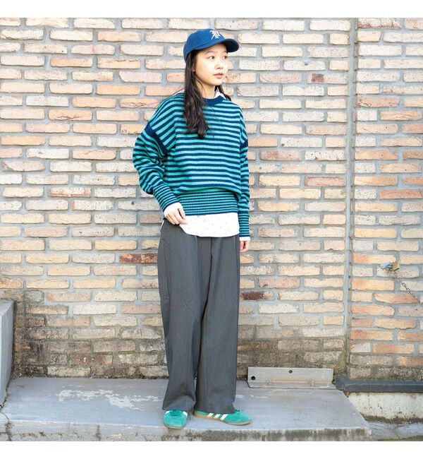 BEAMSBOY「7ゲージ ボーダー クルー ニット」|ニット・セーター|