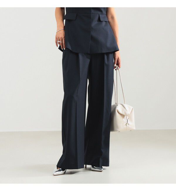 Demi-Luxe BEAMS 「エディター東原妙子 &times; Demi-Luxe BEAMS / ツイル イージー ストレート パンツ」|チノ|