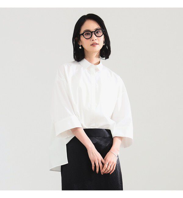 Demi-Luxe BEAMS 「ワイドスリーブ シャツ」|シャツ・ブラウス|WHITE