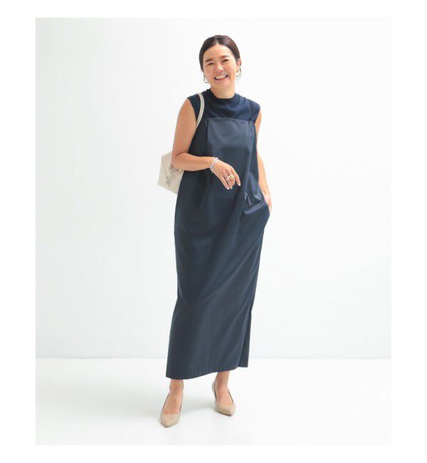 Demi-Luxe BEAMS 「エディター東原妙子 &times; Demi-Luxe BEAMS / シャイニー キャミソール ワンピース」|ワンピース|