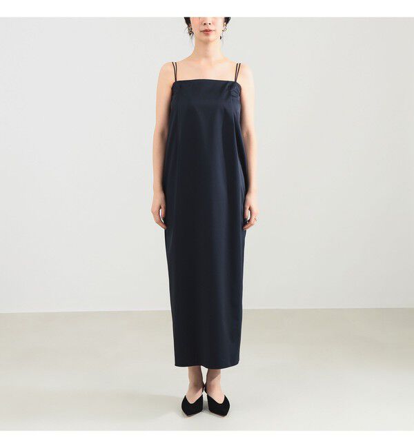 Demi-Luxe BEAMS 「エディター東原妙子 &times; Demi-Luxe BEAMS / シャイニー キャミソール ワンピース」|ワンピース|