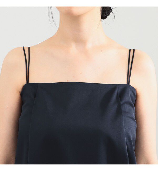 Demi-Luxe BEAMS 「エディター東原妙子 &times; Demi-Luxe BEAMS / シャイニー キャミソール ワンピース」|ワンピース|