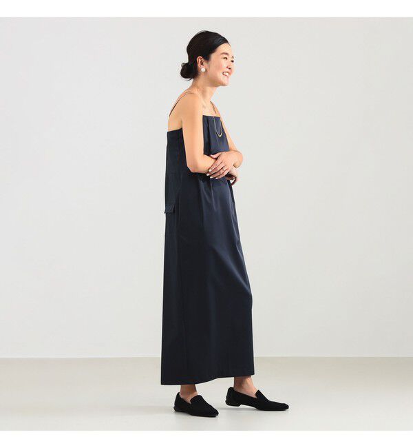 Demi-Luxe BEAMS 「エディター東原妙子 &times; Demi-Luxe BEAMS / シャイニー キャミソール ワンピース」|ワンピース|