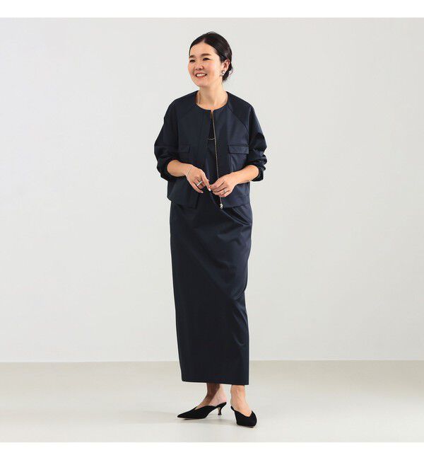 Demi-Luxe BEAMS 「エディター東原妙子 &times; Demi-Luxe BEAMS / シャイニー キャミソール ワンピース」|ワンピース|