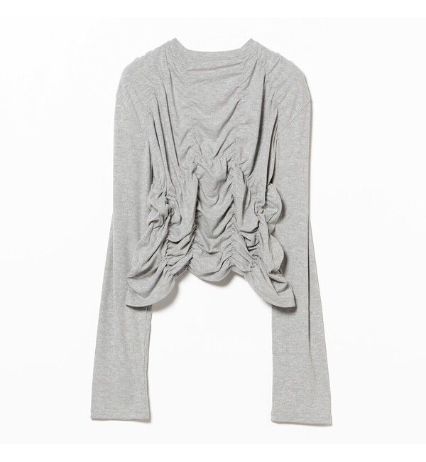 Ray BEAMS 「リブ シャーリング カーディガン」|カーディガン|