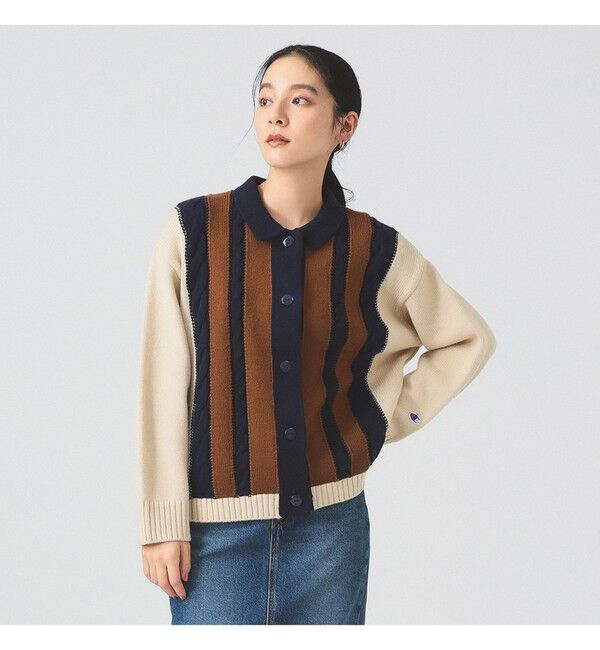 Ray BEAMS 「【別注】Champion / ニット カーディガン」|ニット・セーター|