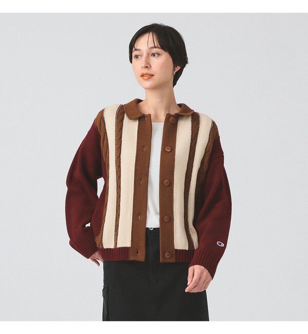 Ray BEAMS 「【別注】Champion / ニット カーディガン」|ニット・セーター|