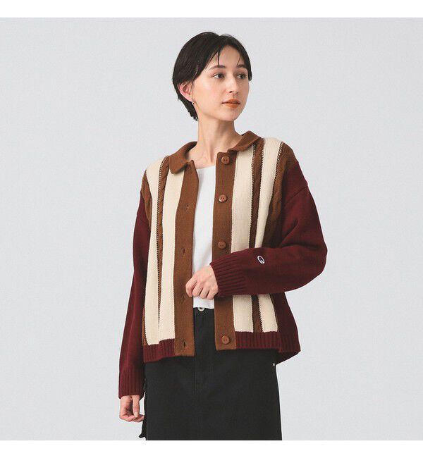 Ray BEAMS 「【別注】Champion / ニット カーディガン」|ニット・セーター|