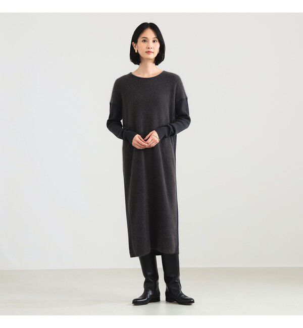 Demi-Luxe BEAMS 「フラッフィ クルーネック ニット ワンピース」|ワンピース|