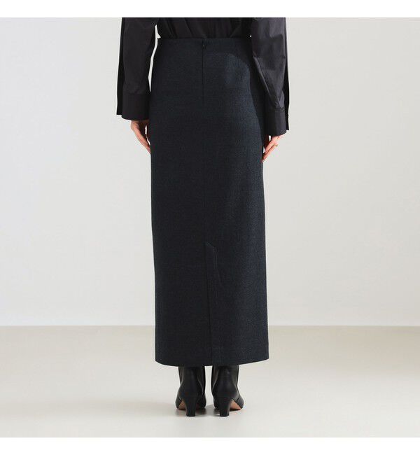 Demi-Luxe BEAMS 「ウール ジャージ リボン スカート」|スカート|