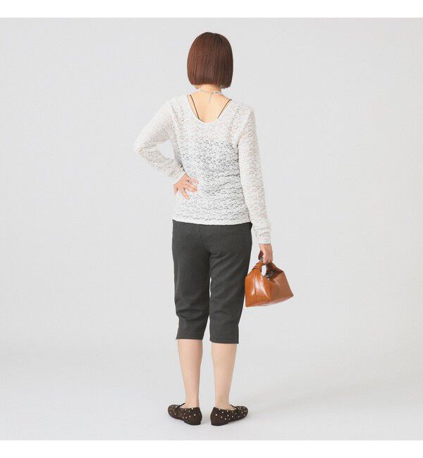 Ray BEAMS 「ジャカード レース クルーネック Tシャツ」|Tシャツ・カットソー|