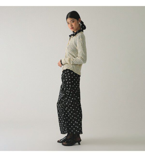 Ray BEAMS 「シアー リブ ニット ポロ カーディガン」|ニット・セーター|