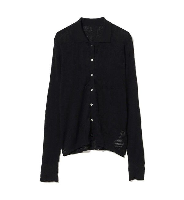 Ray BEAMS 「シアー リブ ニット ポロ カーディガン」|ニット・セーター|